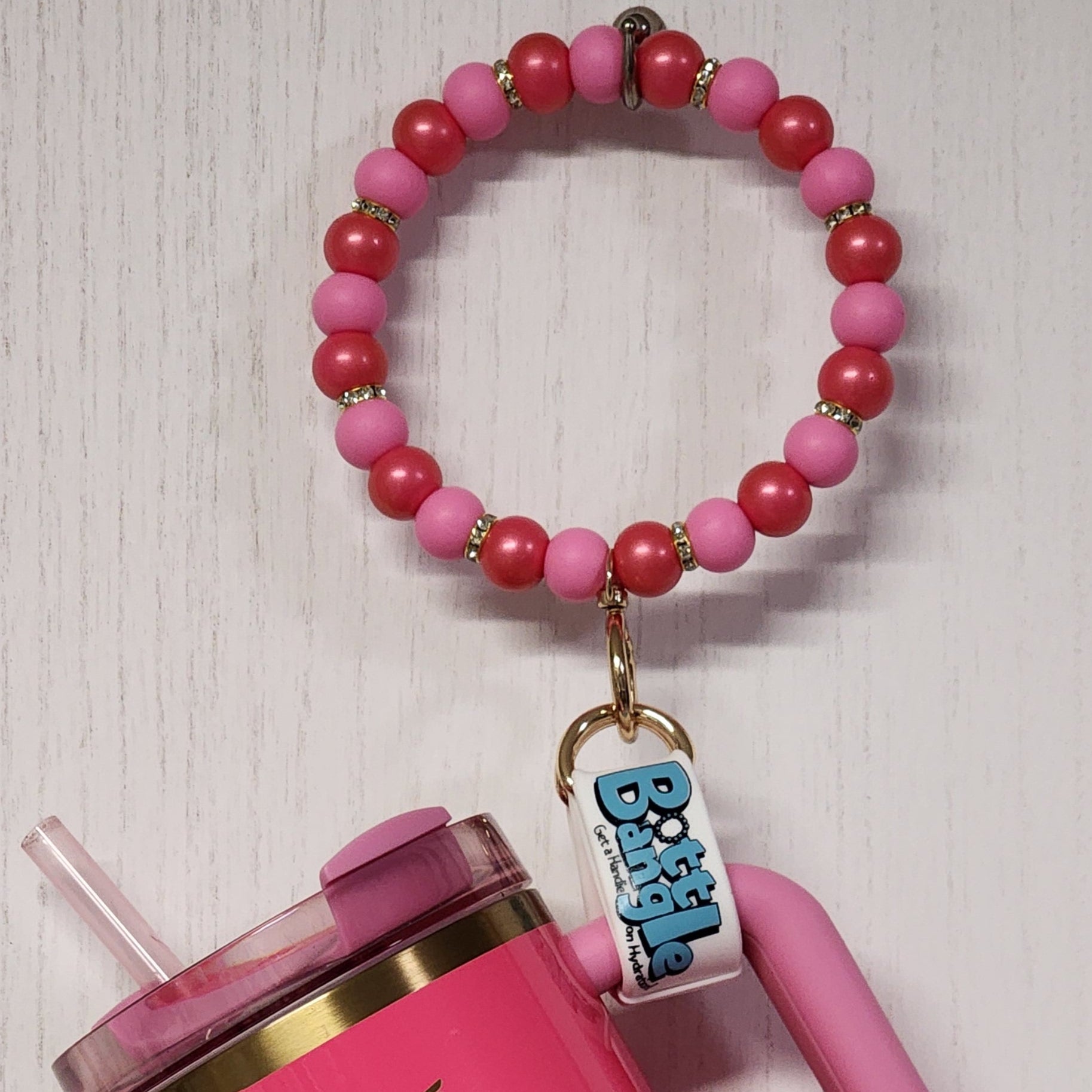 Shocking Pink Bubblegum Bottle Bangle
