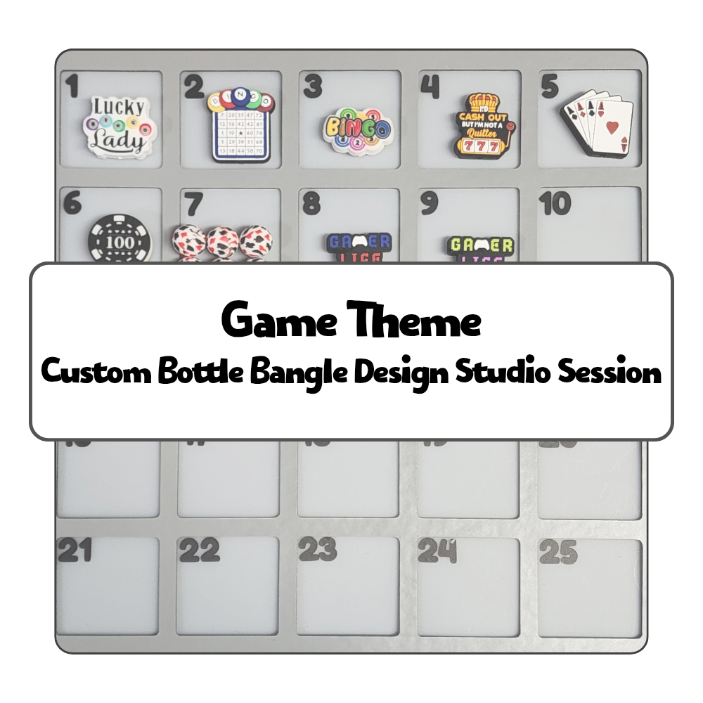 Game Theme Custom Bottle Bangle Design Studio Session