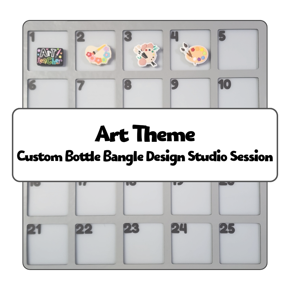 Art Theme Custom Bottle Bangle Design Studio Session