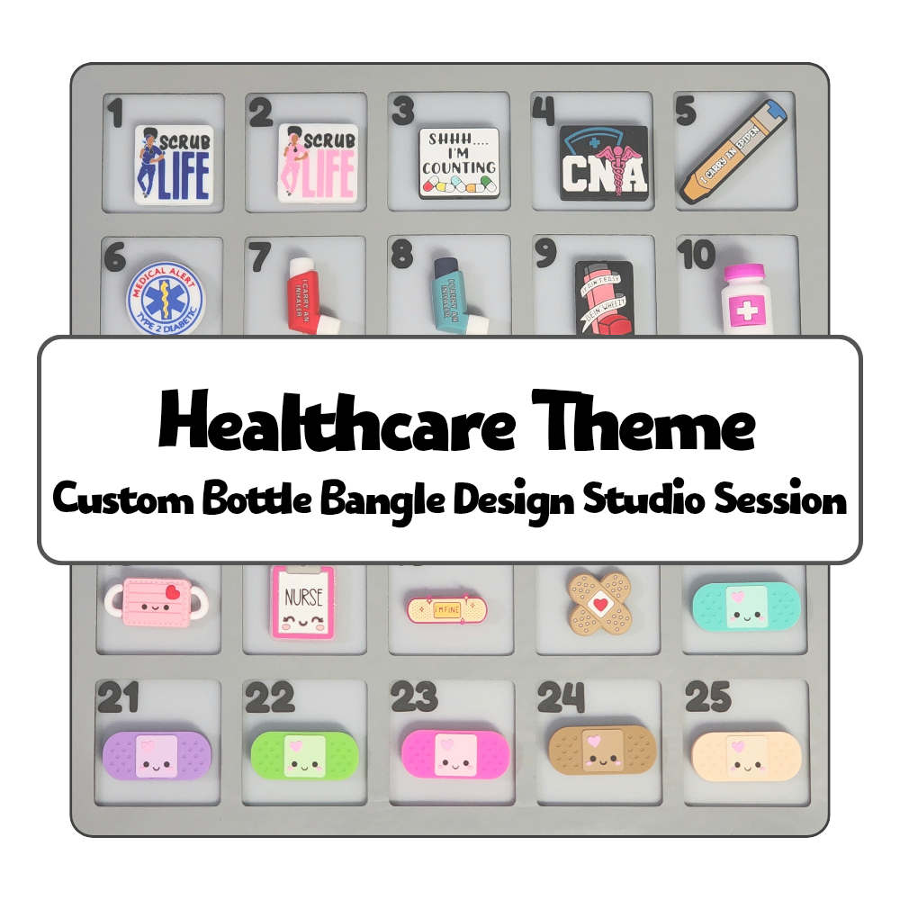 Heathcare Theme Custom Bottle Bangle Design Studio Session
