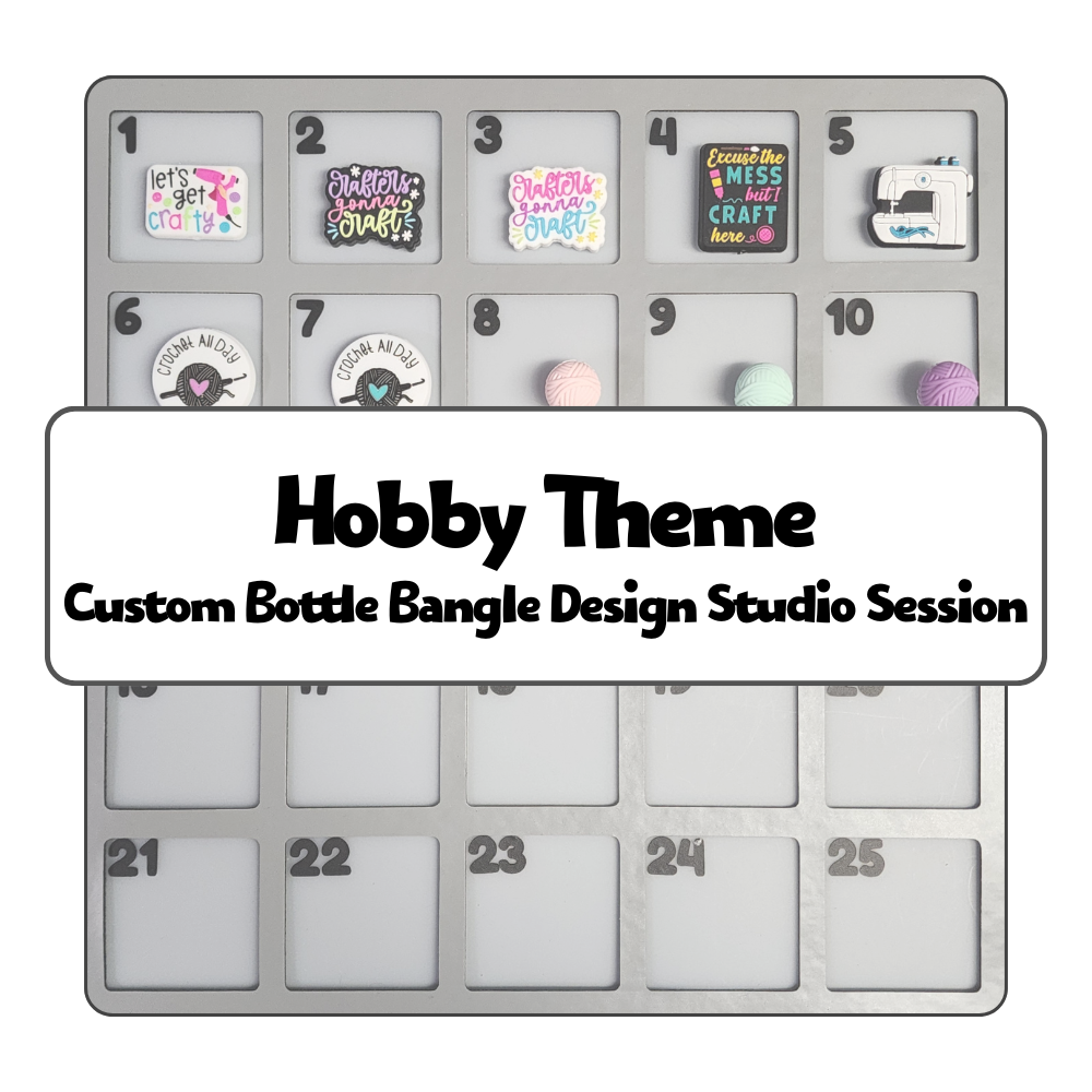 Hobby Theme Custom Bottle Bangle Design Studio Session
