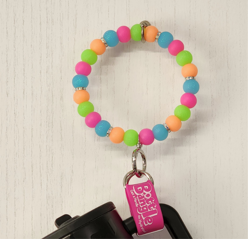 Neon Glow Rainbow Bottle Bangle