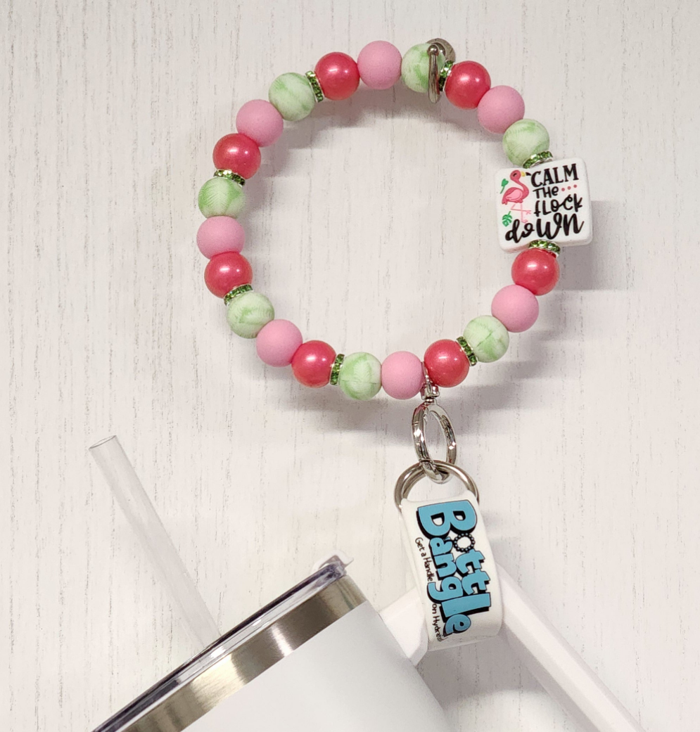 Calm The Flock Down Bottle Bangle