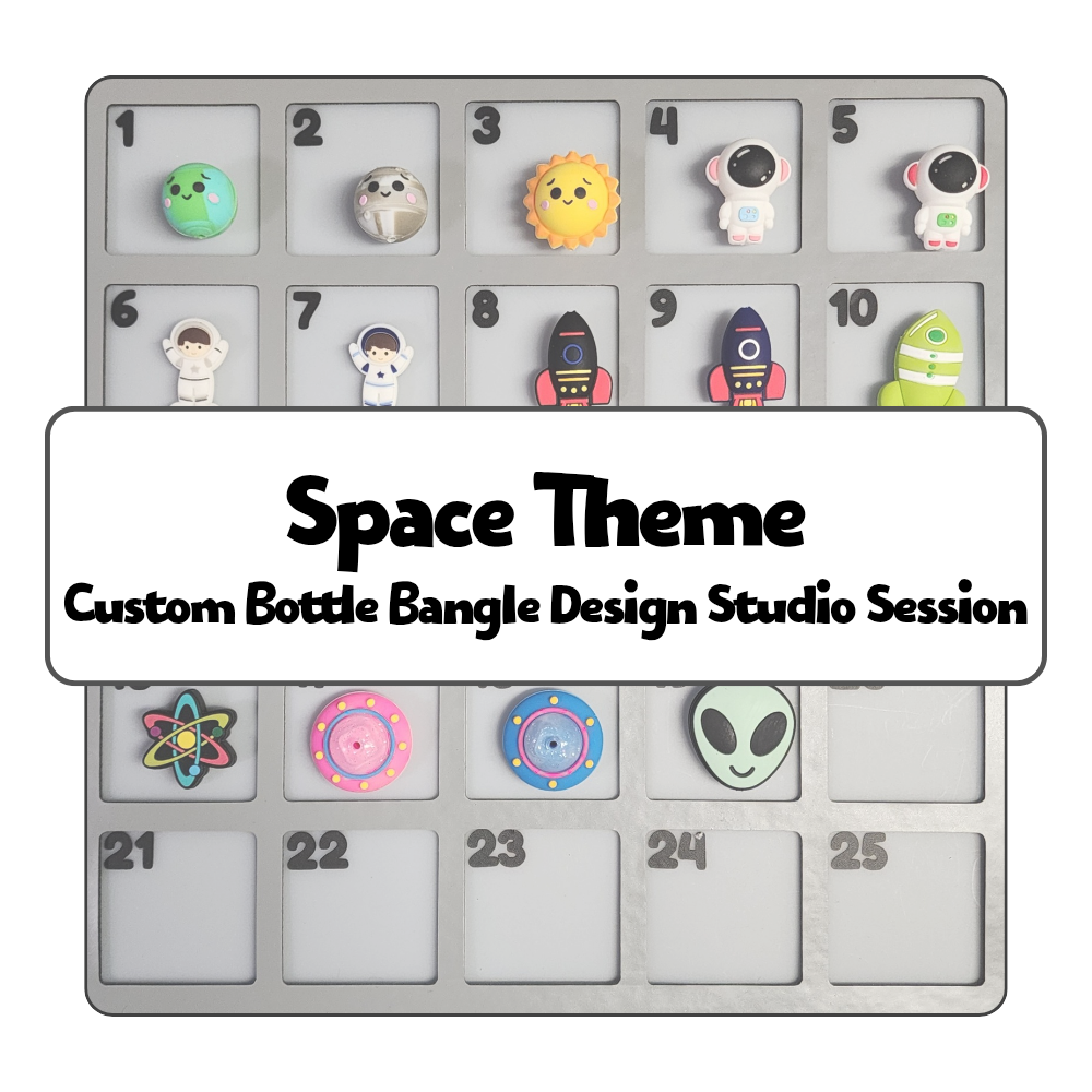 Space Theme Custom Bottle Bangle Design Studio Session
