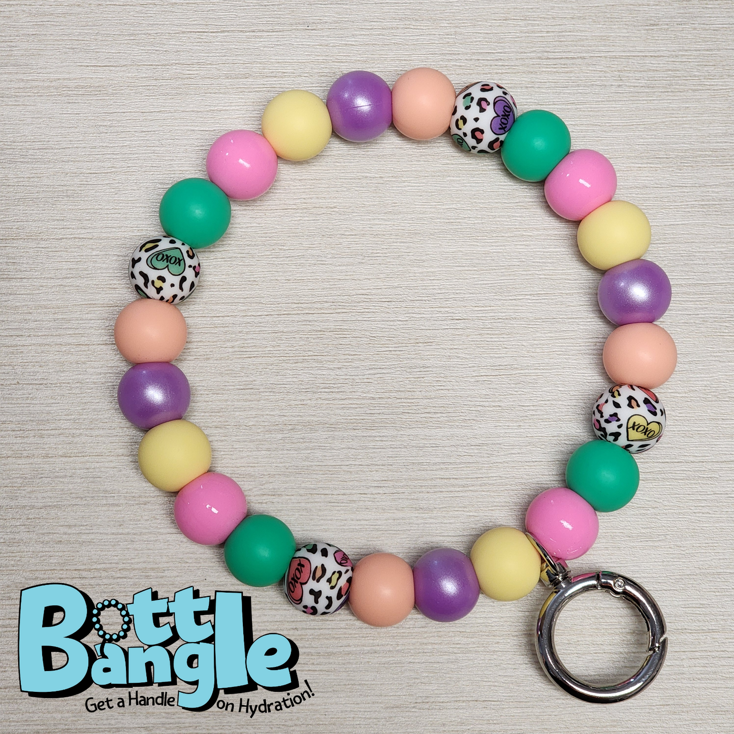 Candy Hearts Bottle Bangle