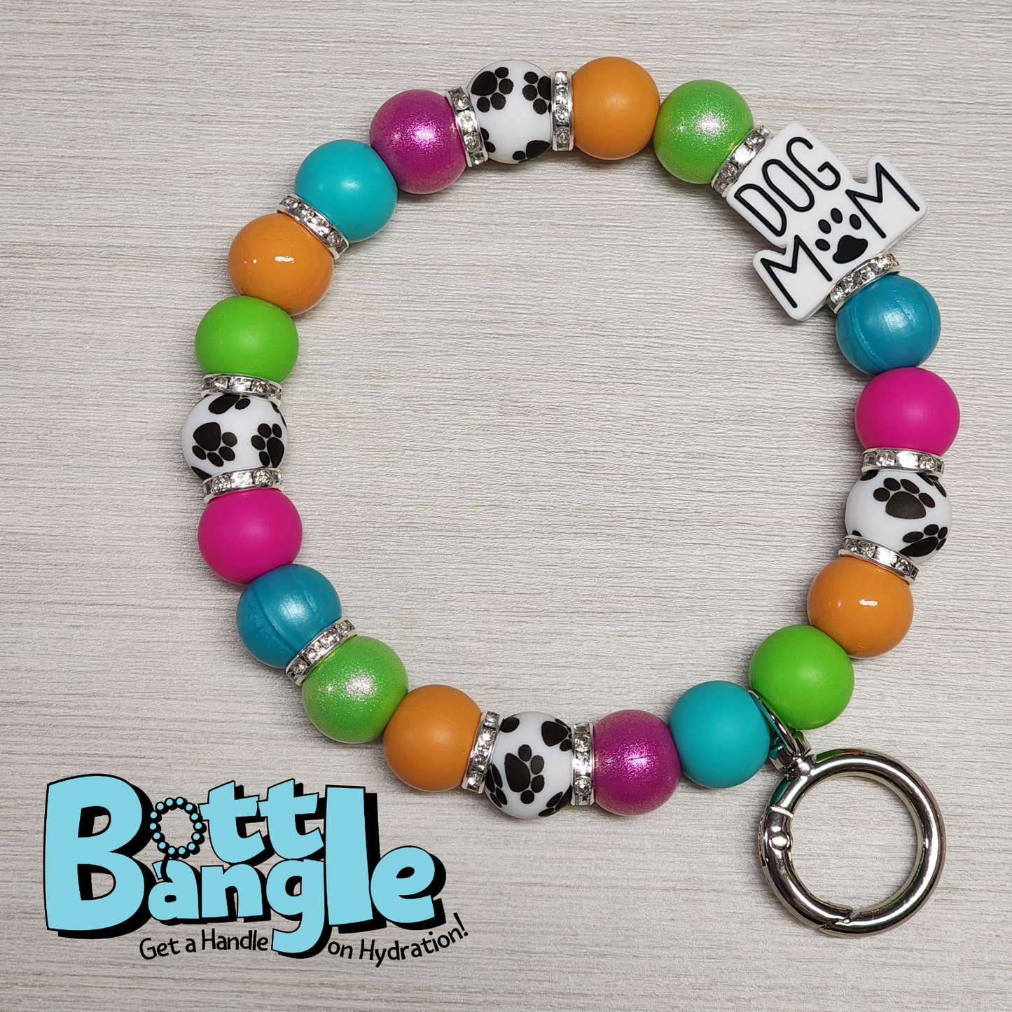 Dog Mom ColorBright Bottle Bangle