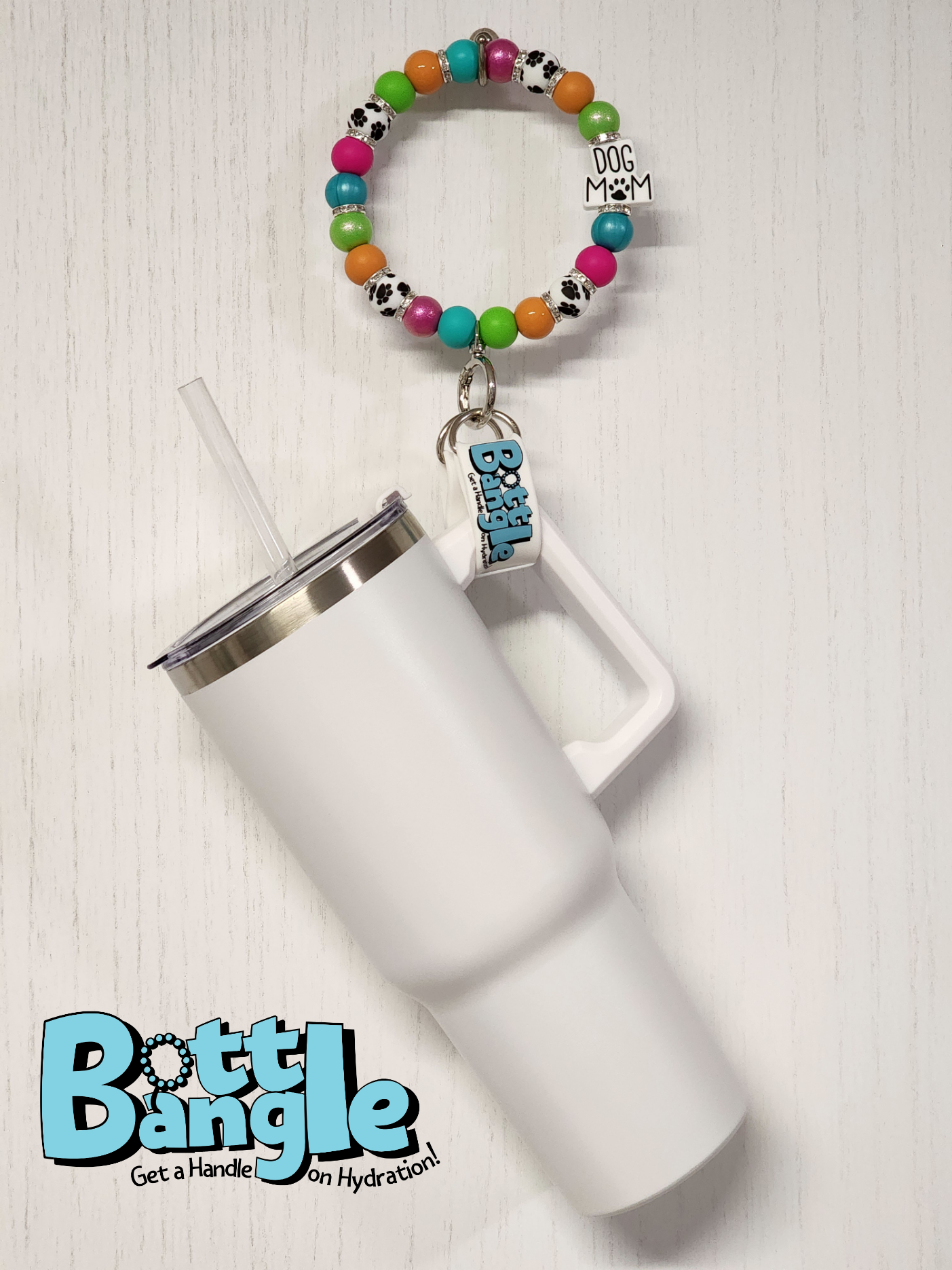 Dog Mom ColorBright Bottle Bangle