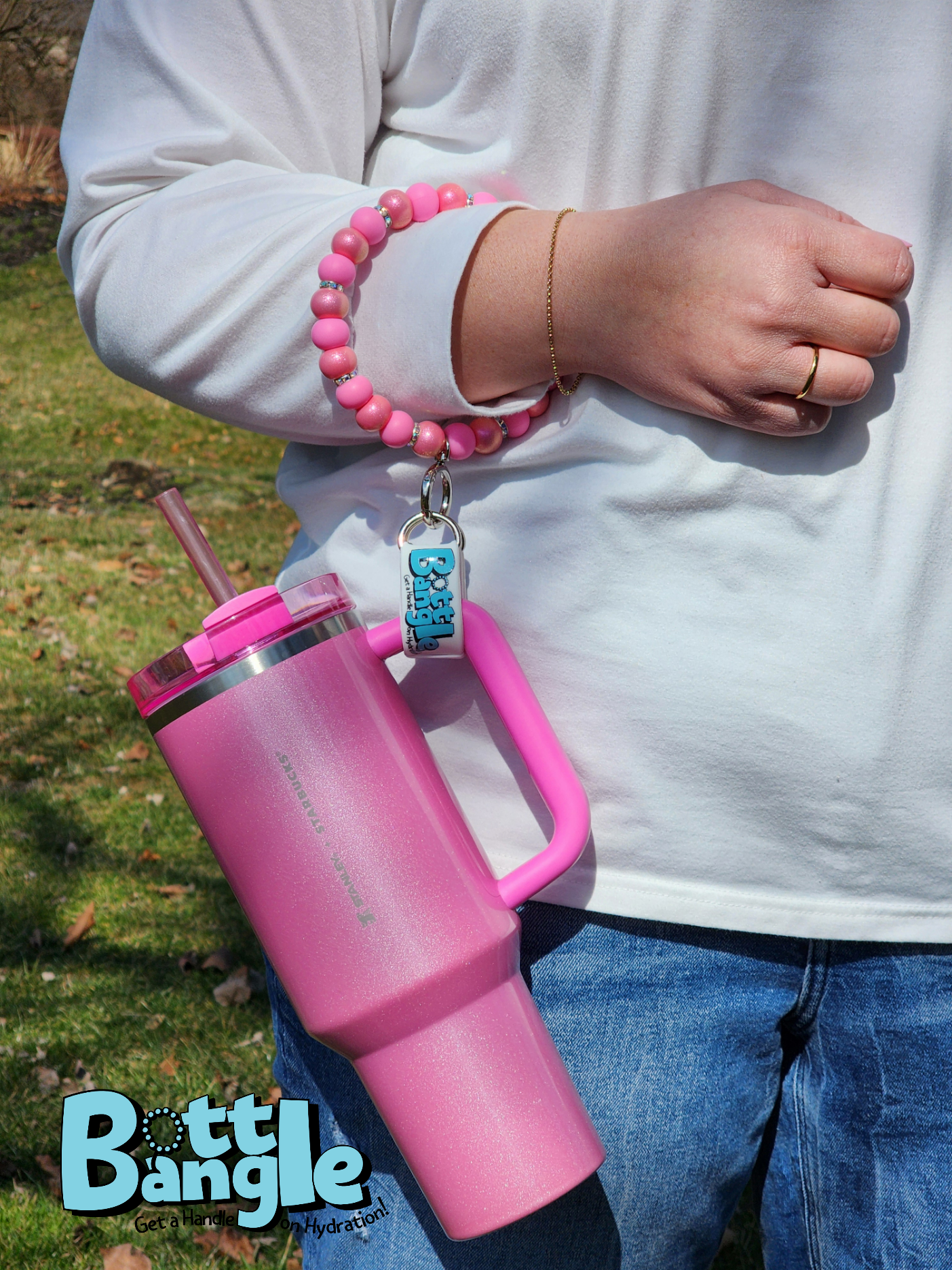 Cotton Candy Shimmer Bottle Bangle