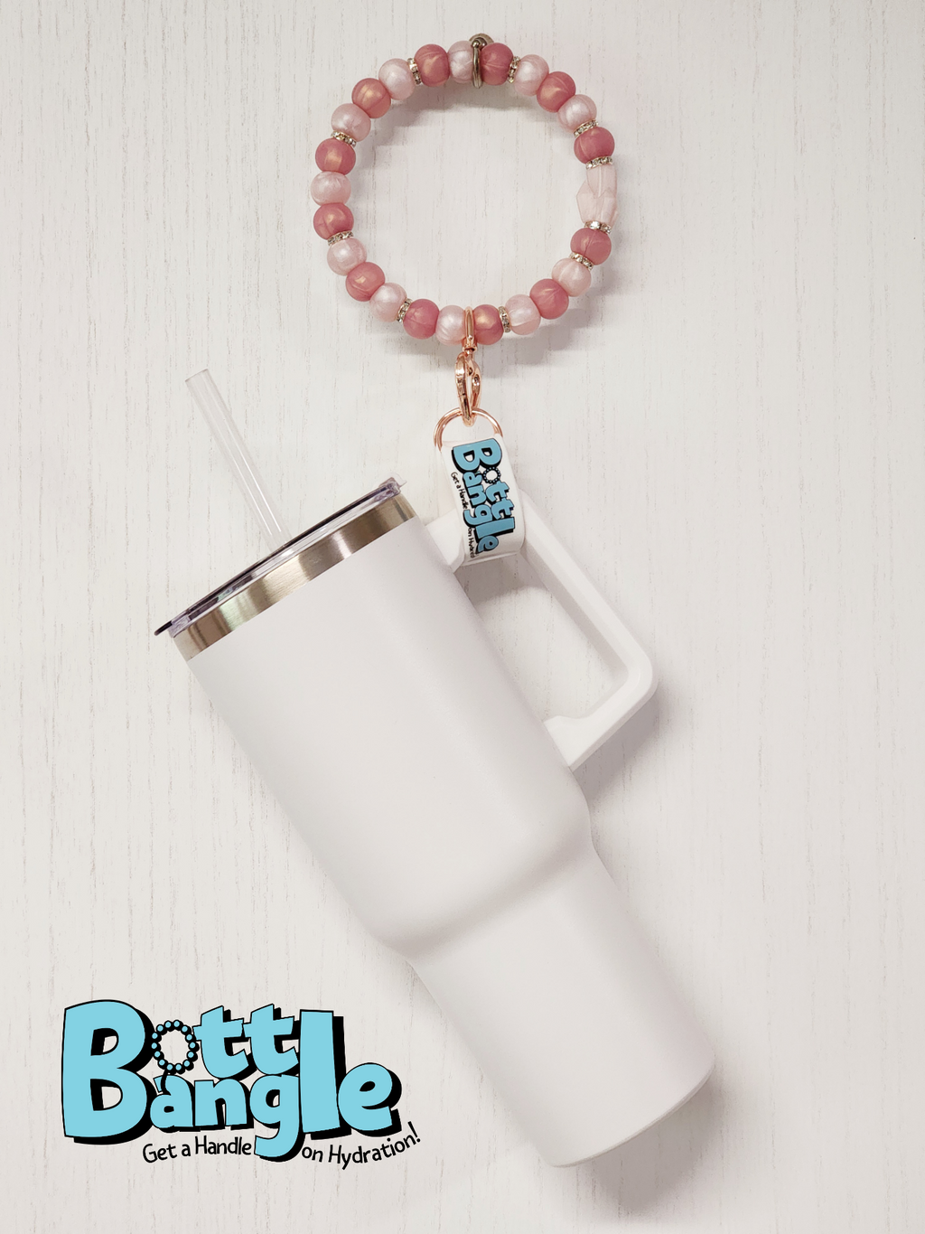 Rose Gold Crystal Bottle Bangle