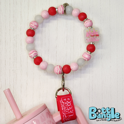 Dreaming of a Pink Christmas Bottle Bangle