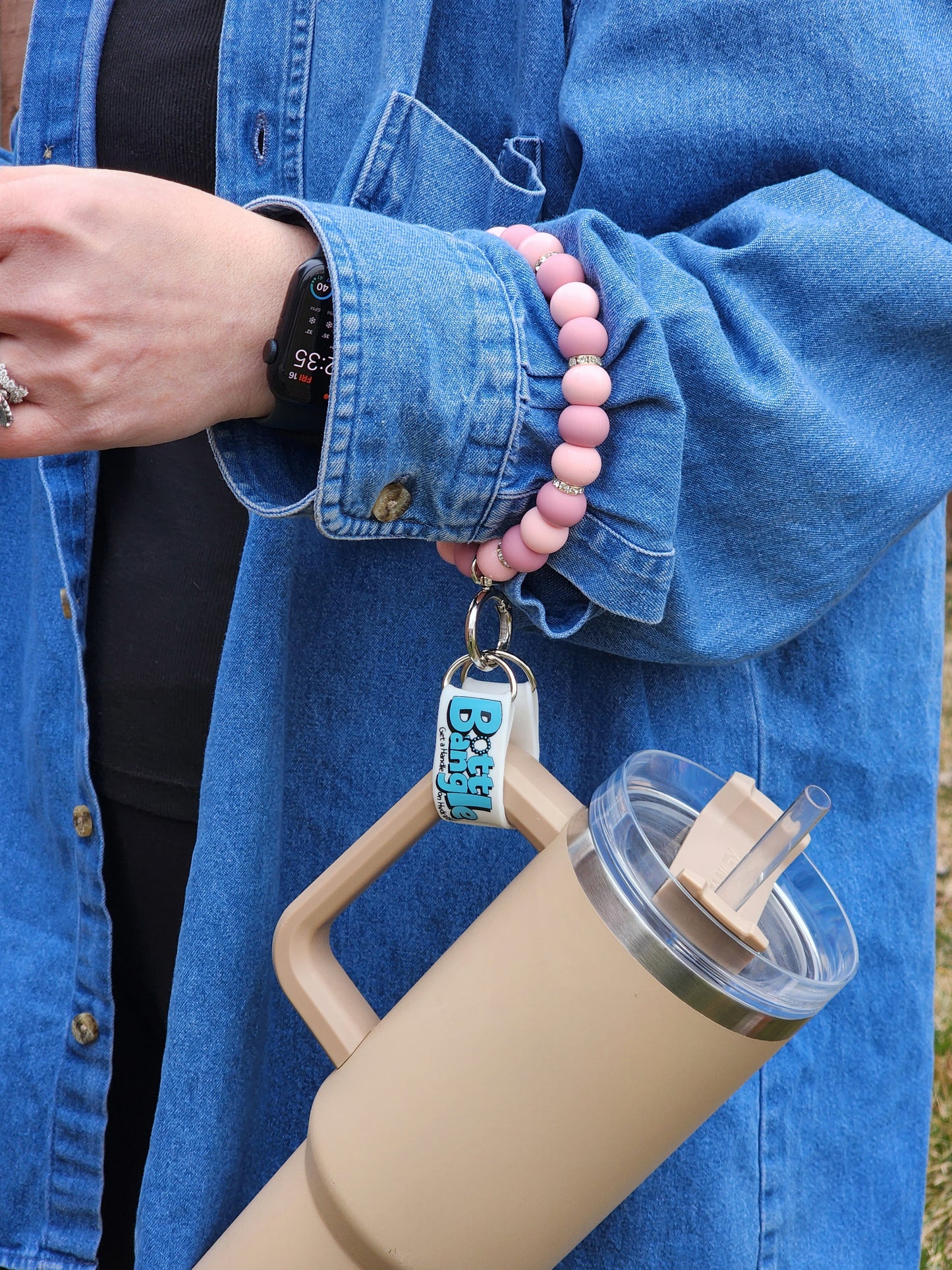 Blushing Rose Bottle Bangle