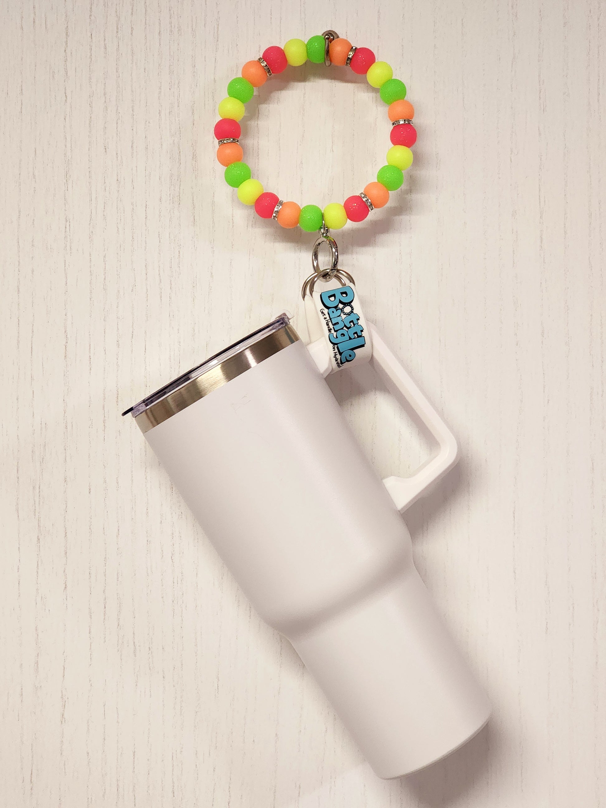 Neon Glow Citrus Bottle Bangle