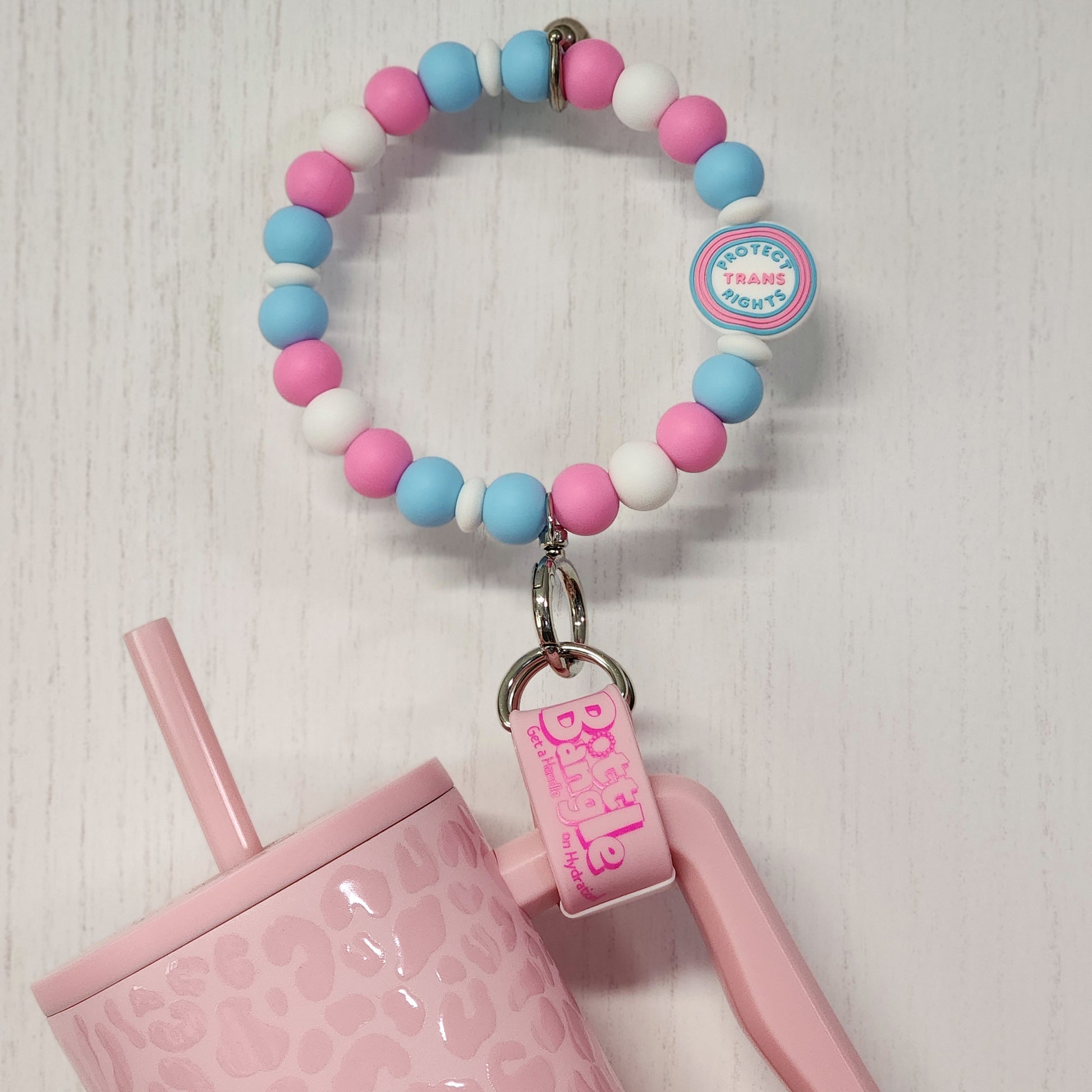 Protect Trans Rights Bottle Bangle
