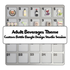 Adult Beverages Theme Custom Bottle Bangle Design Studio Session