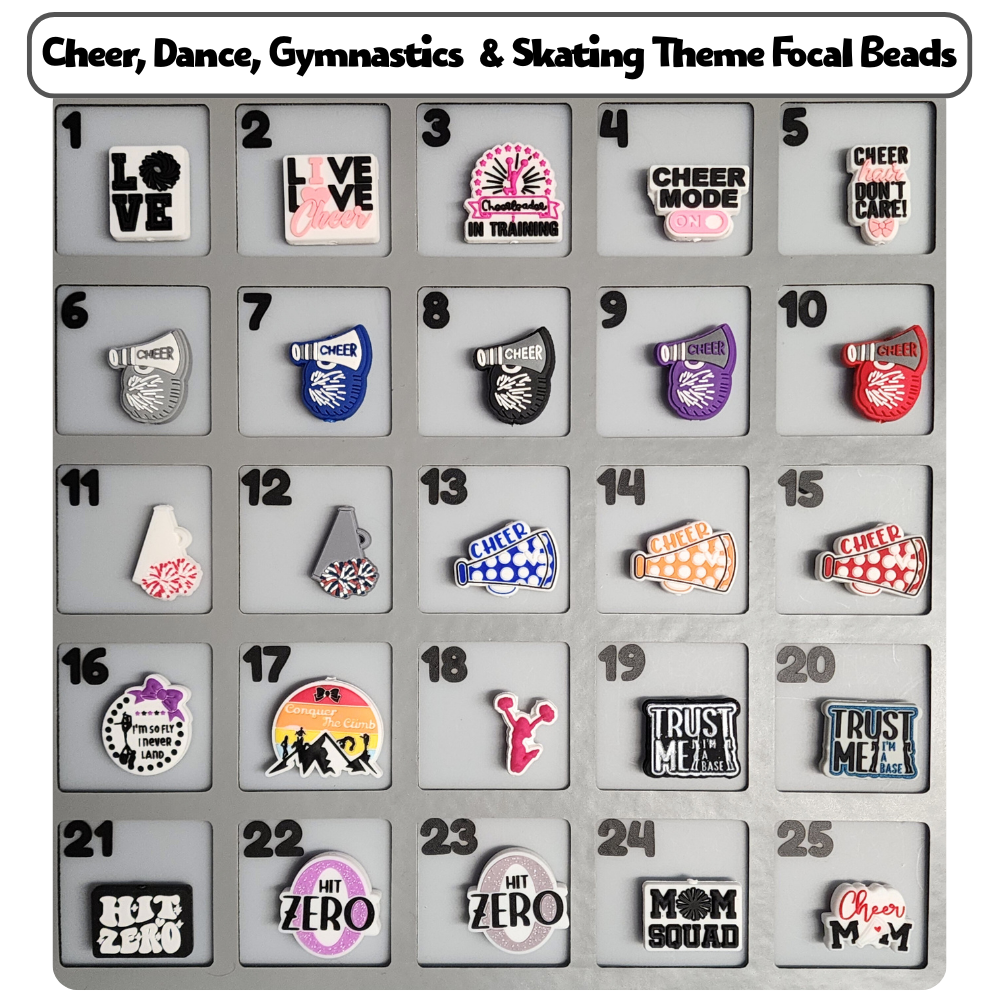 Cheer, Dance, Skating & Gymnastics Theme Custom Bottle Bangle Design Studio Session