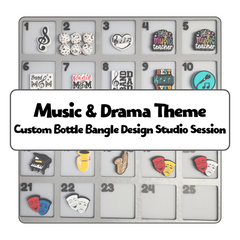Music & Drama Theme Custom Bottle Bangle Design Studio Session