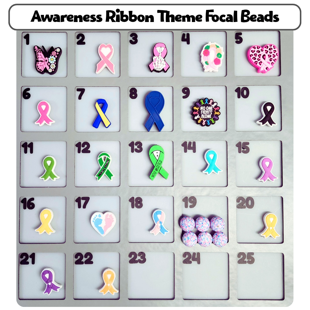 Awareness Ribbon Theme Custom Bottle Bangle Design Studio Session