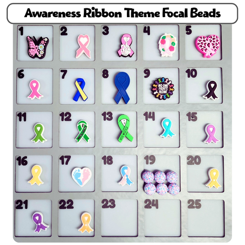 Awareness Ribbon Theme Custom Bottle Bangle Design Studio Session