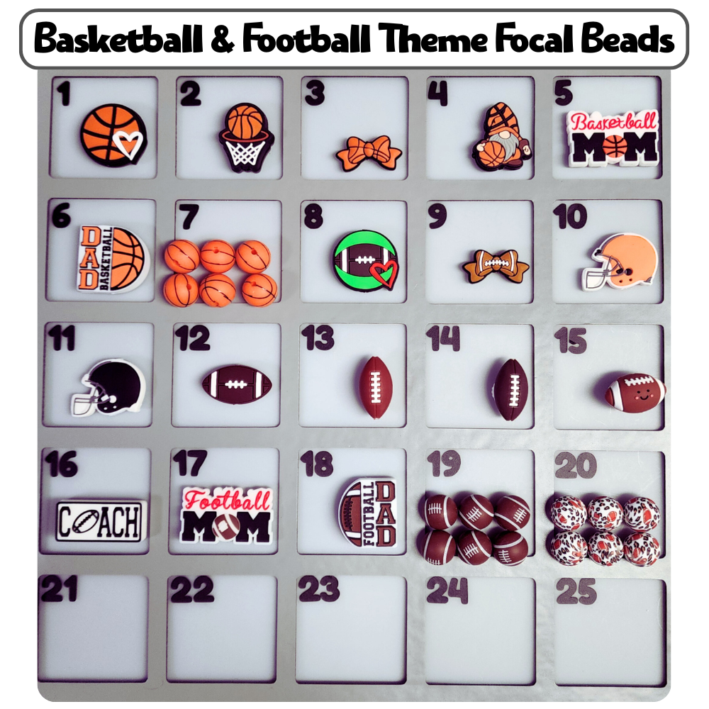 Basketball & Football Theme Custom Bottle Bangle Design Studio Session