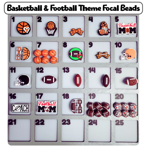 Basketball & Football Theme Custom Bottle Bangle Design Studio Session
