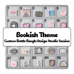 Bookish Theme Custom Bottle Bangle Design Studio Session