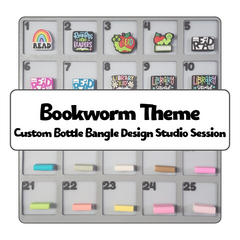 Bookworm Theme Custom Bottle Bangle Design Studio Session