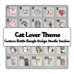 Cat Lover Theme Custom Bottle Bangle Design Studio Session