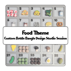 Food Theme Custom Bottle Bangle Design Studio Session