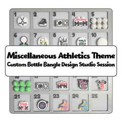 Miscellaneous Athletics Theme Custom Bottle Bangle Design Studio Session