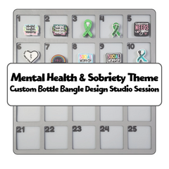Mental Health Theme Custom Bottle Bangle Design Studio Session