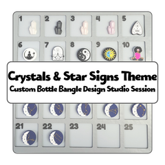 Crystals & Star Signs Theme Custom Bottle Bangle Design Studio Session