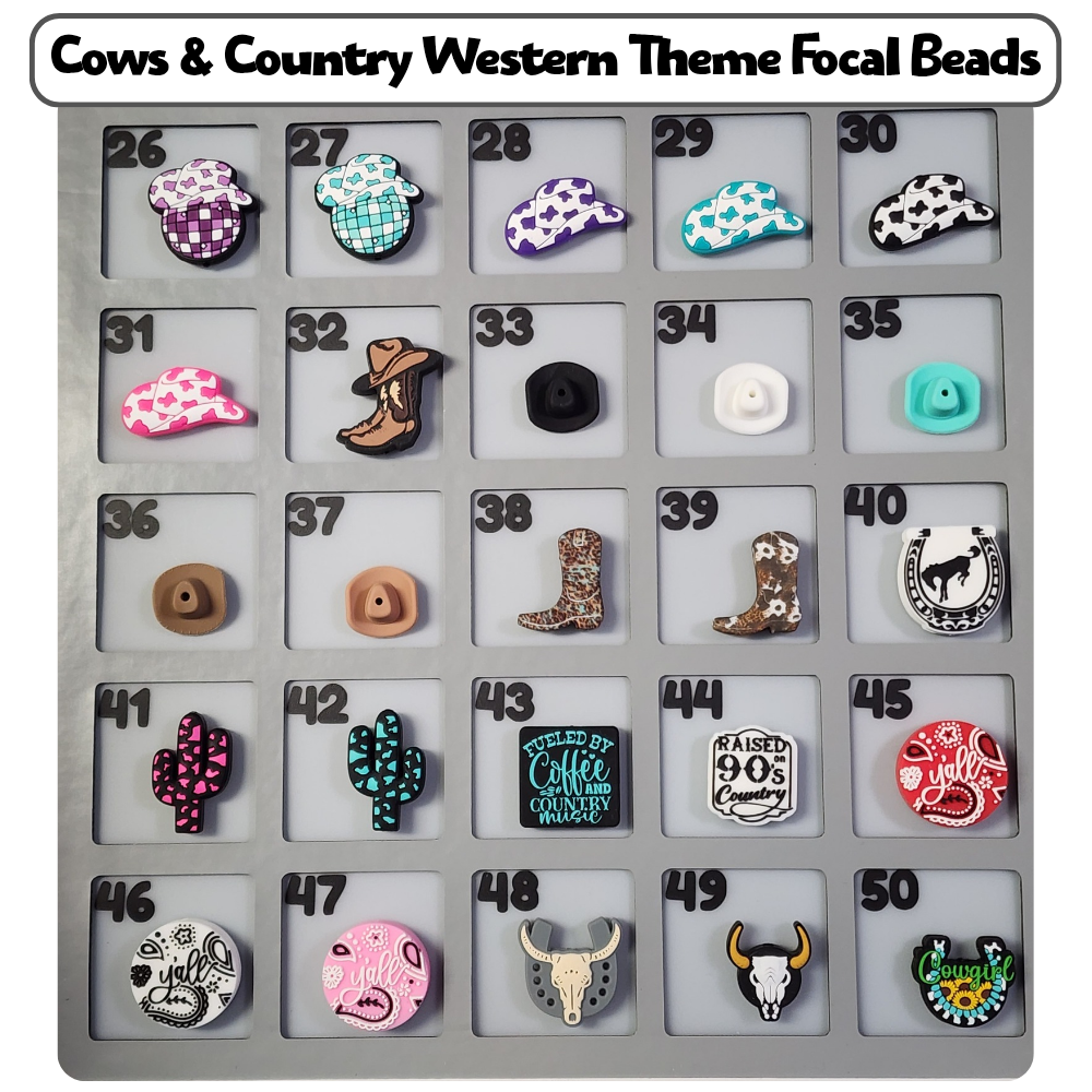 Cows & Country Western Theme Custom Bottle Bangle Design Studio Session
