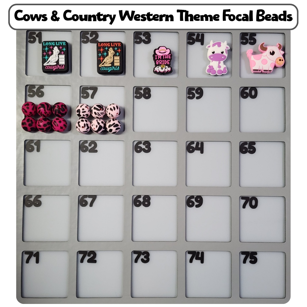Cows & Country Western Theme Custom Bottle Bangle Design Studio Session