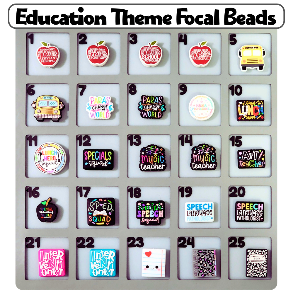 Education Theme Custom Bottle Bangle Design Studio Session