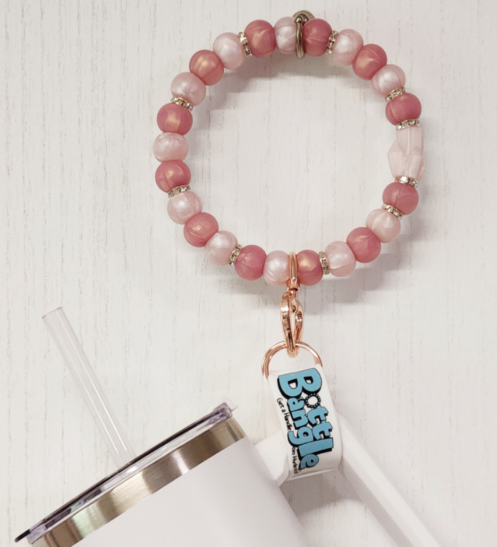 Rose Gold Crystal Bottle Bangle