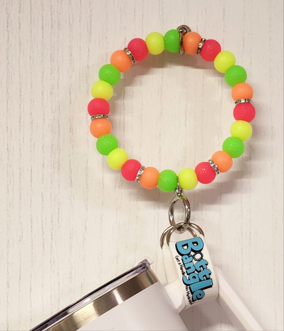 Neon Glow Citrus Bottle Bangle