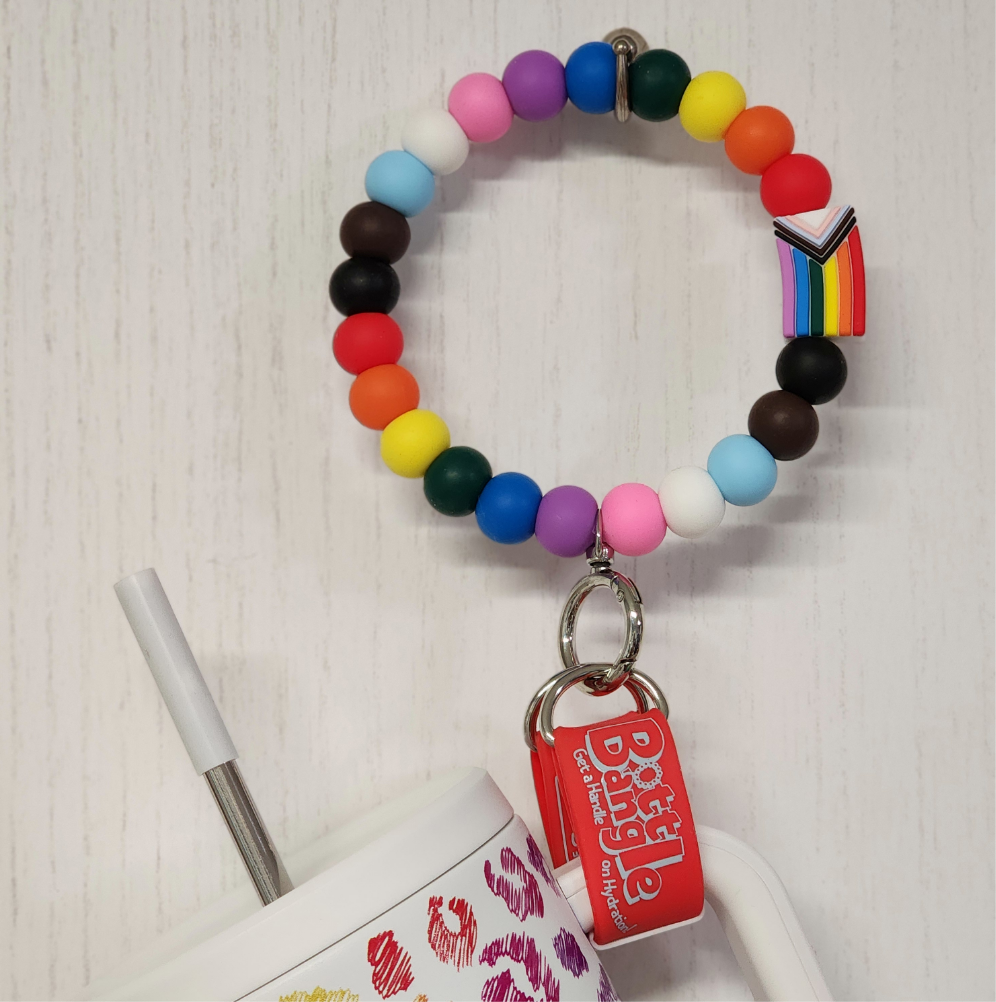 Progress Pride Flag Bottle Bangle