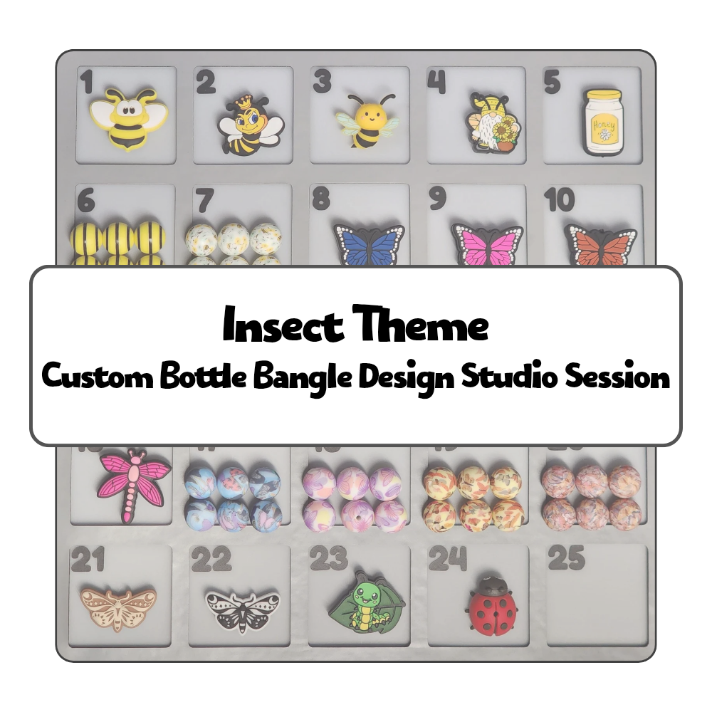 Insect Theme Custom Bottle Bangle Design Studio Session