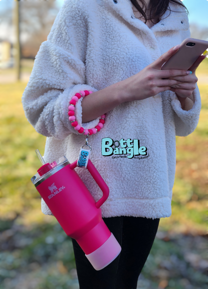 Neon Pink Punch Bottle Bangle