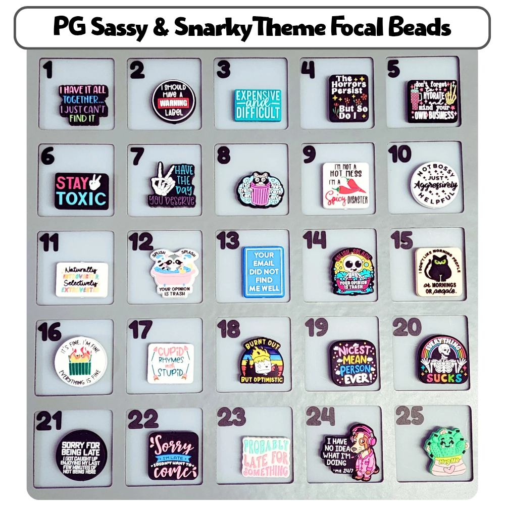 PG Sassy & Snarky Theme Custom Bottle Bangle Design Studio Session