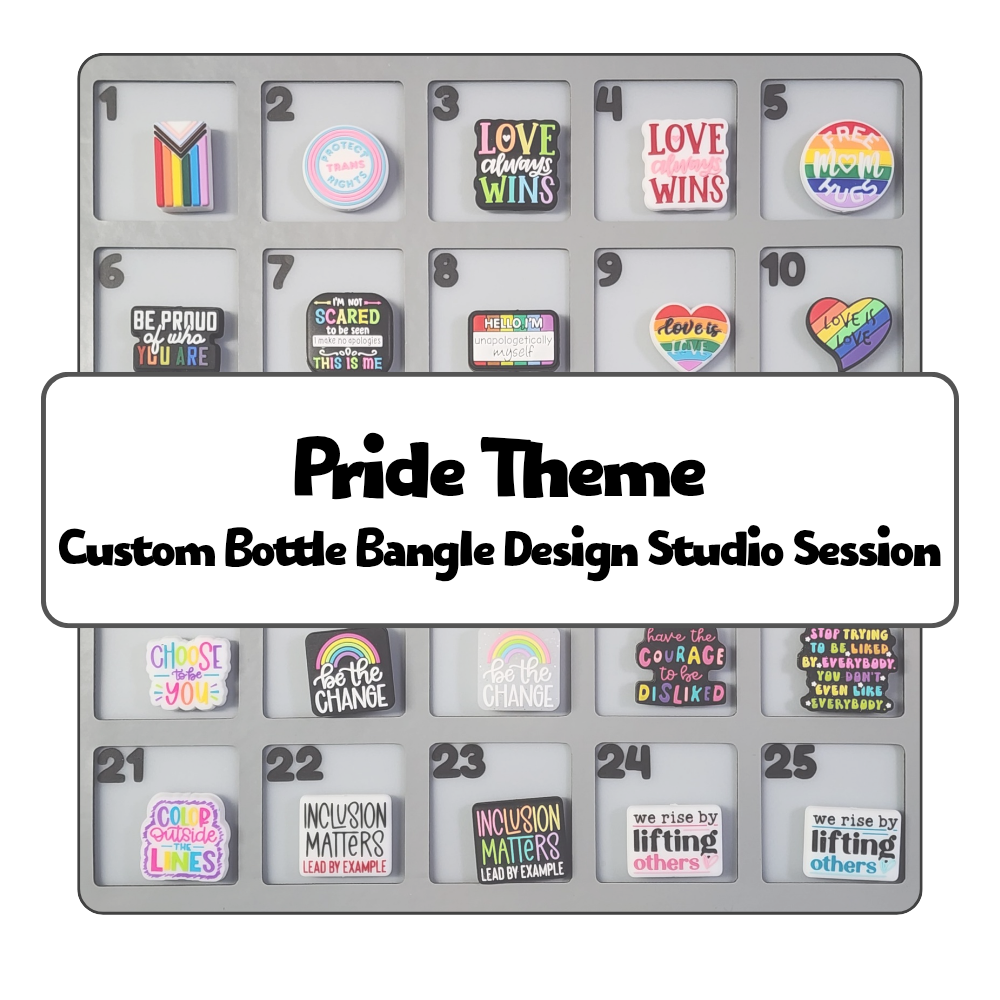 Pride Theme Custom Bottle Bangle Design Studio Session