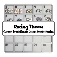 Racing Theme Custom Bottle Bangle Design Studio Session