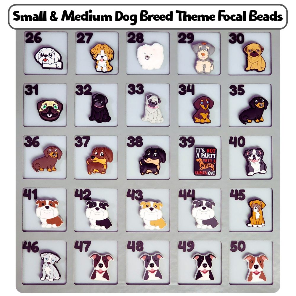 Small & Medium Dog Breed Theme Custom Bottle Bangle Design Studio Session