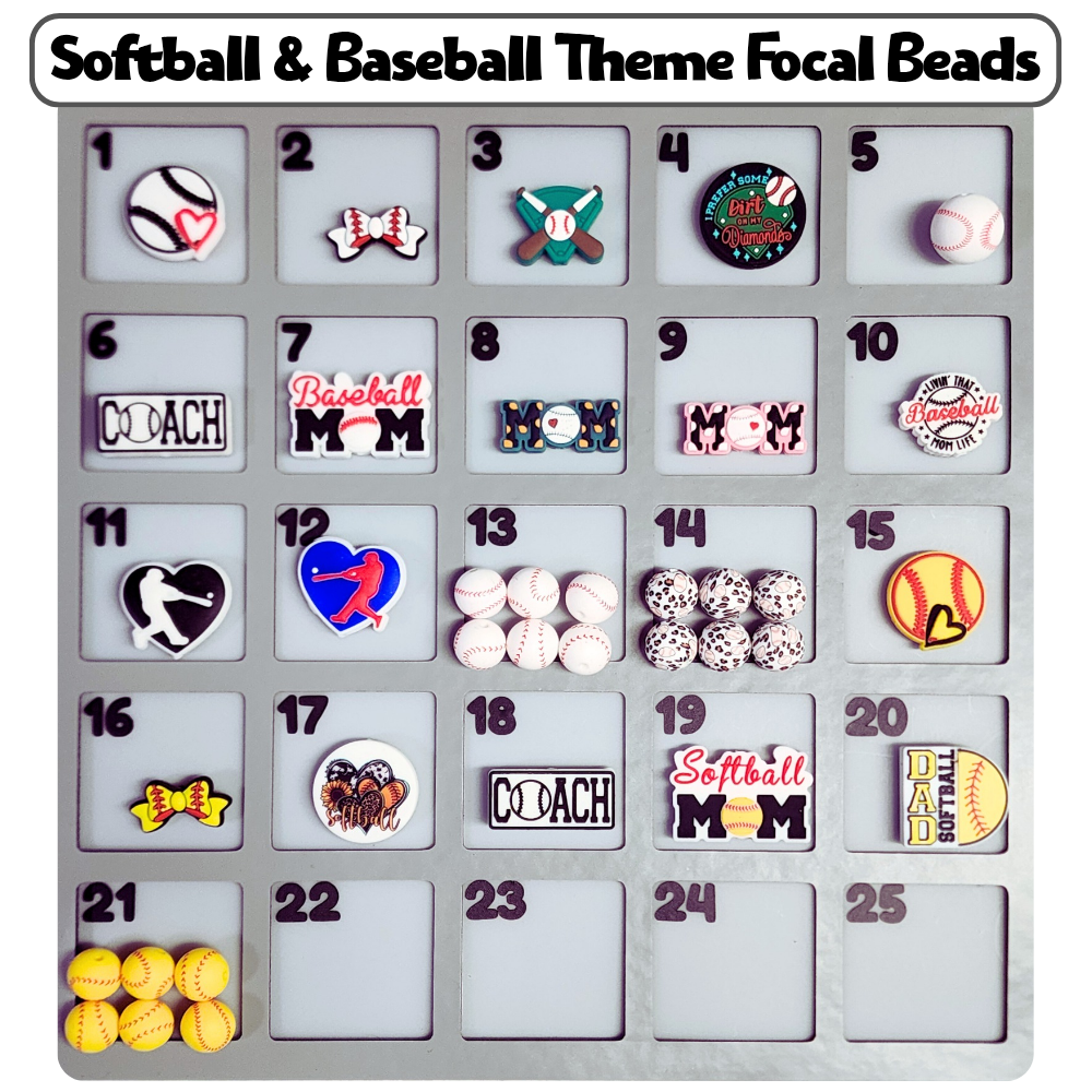 Softball & Baseball Theme Custom Bottle Bangle Design Studio Session