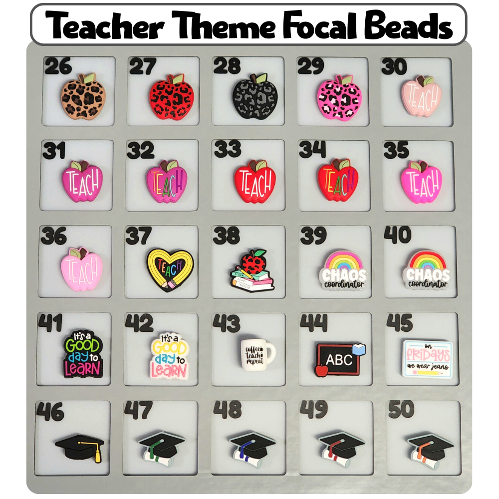 Teacher Theme Custom Bottle Bangle Design Studio Session
