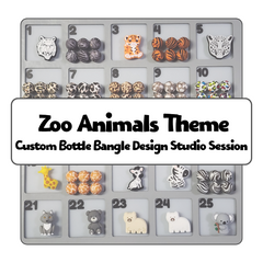 Zoo Animal Theme Custom Bottle Bangle Design Studio Session