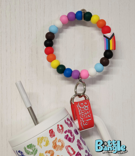 Progress Pride Flag Bottle Bangle